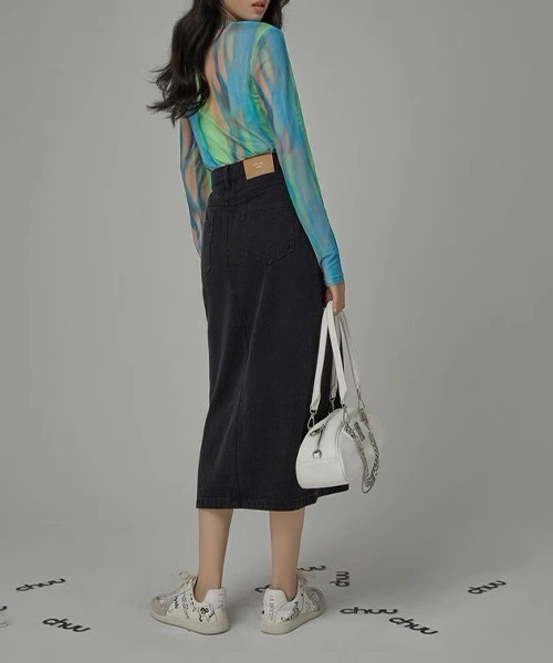 c.u.l（シーユーエル）の「グラデーションシアートップス culw574（Tシャツ/カットソー・レディース・マルチ・FREE）」の6枚目の写真