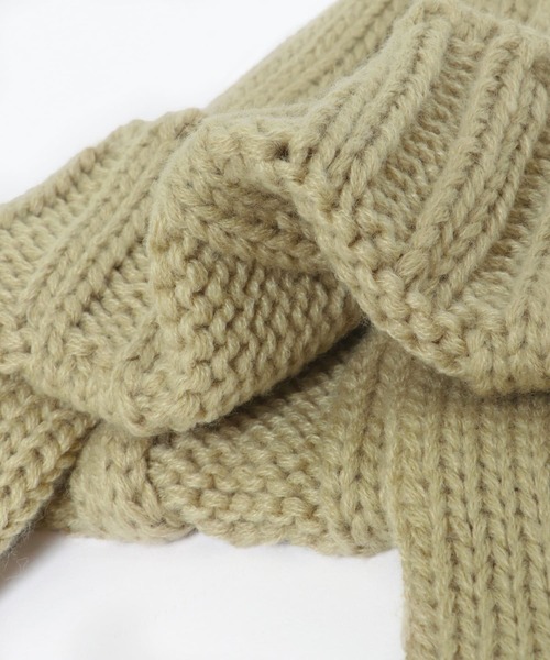 KBF(ケイビーエフ)の「フライトニットCAP(ニットキャップ/ビーニー・レディース・ベージュ/チャコールグレー・ONE)」の16枚目の写真