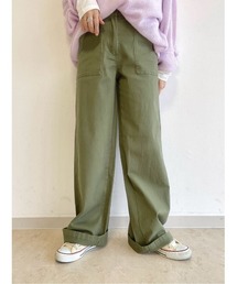 BACK NUMBER | 【BACK NUMBER】リブベイカーワイドパンツ(その他パンツ)