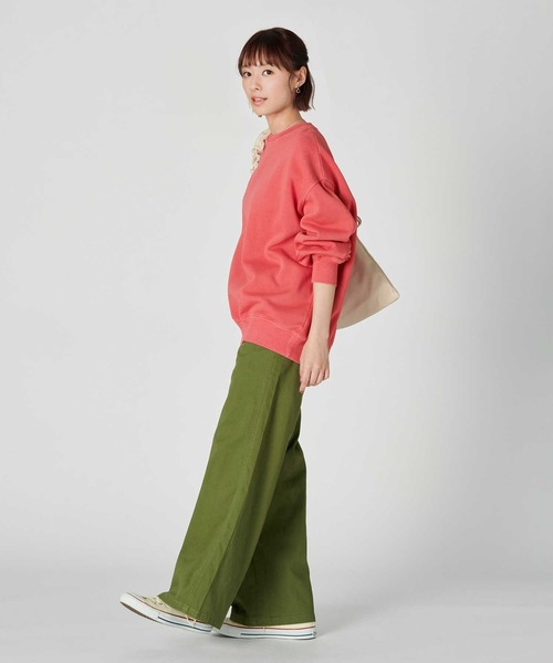 BACK NUMBER（バックナンバー）の「【BACK NUMBER】リブベイカーワイドパンツ（その他パンツ・レディース・ベージュ/カーキブラウン・M/L）」の5枚目の写真