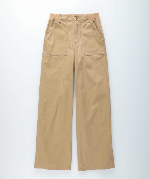 BACK NUMBER（バックナンバー）の「【BACK NUMBER】リブベイカーワイドパンツ（その他パンツ・レディース・ベージュ/カーキブラウン・M/L）」の19枚目の写真