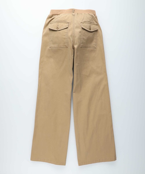 BACK NUMBER（バックナンバー）の「【BACK NUMBER】リブベイカーワイドパンツ（その他パンツ・レディース・ベージュ/カーキブラウン・M/L）」の20枚目の写真