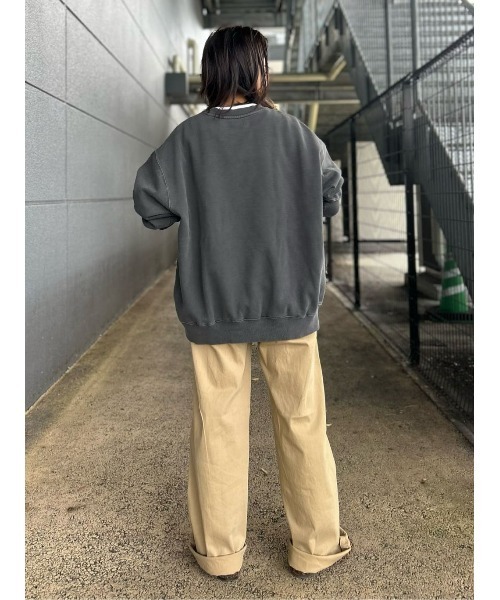 BACK NUMBER（バックナンバー）の「【BACK NUMBER】リブベイカーワイドパンツ（その他パンツ・レディース・ベージュ/カーキブラウン・M/L）」の14枚目の写真