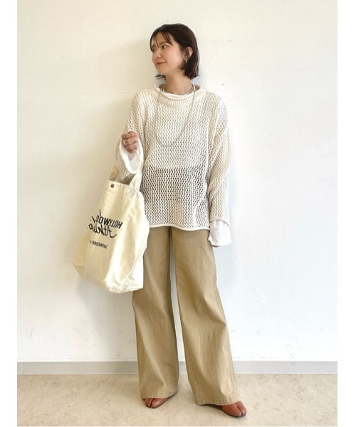 S_Re: リップストップ サコッシュ付き ベイカーワイドパンツ S_Re: リップストップ サコッシュ付き ベイカーワイドパンツ