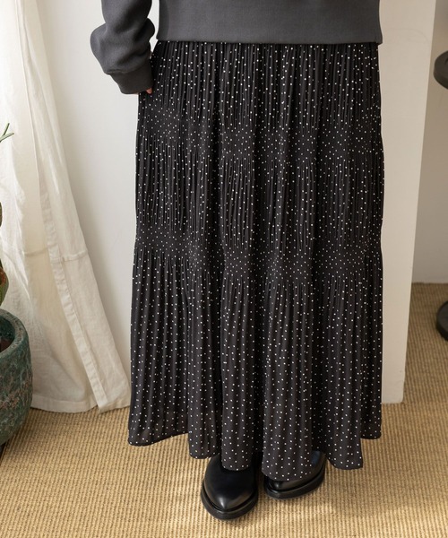 LOWRYS FARM（ローリーズファーム）の「マジョリカプリーツスカート 　990262（ワンピース・レディース・ネイビー/ブラック/ブラック系その他・FREE）」の21枚目の写真