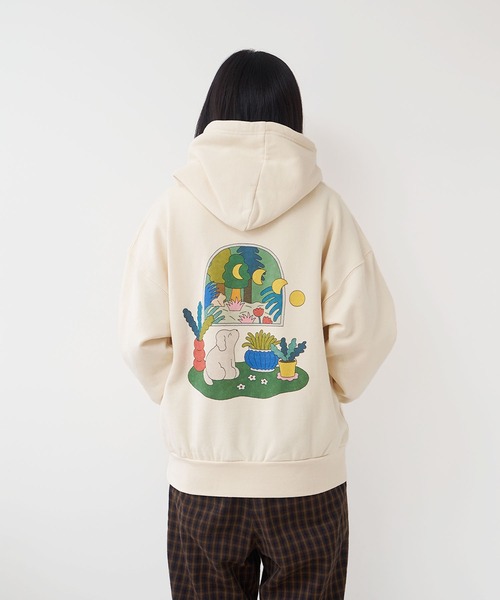 Common Noun(コモン ナウン)の「Common Noun/NATURE hakowasa 裏起毛パーカー(パーカー・レディース・レッド/オフホワイト/グレー・MEDIUM/LARGE)」の2枚目の写真
