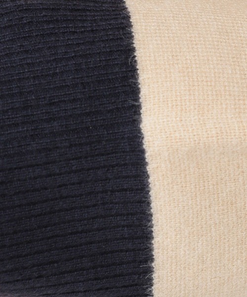 studio CLIP（スタディオクリップ）の「12ゲージ ハーフミラノ編みバイカラープルオーバー（ニット/セーター・レディース・チャコール/ライトグリーン/モカ/ライトベージュ・FREE）」の6枚目の写真