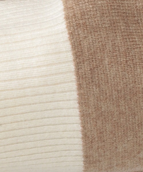 studio CLIP（スタディオクリップ）の「12ゲージ ハーフミラノ編みバイカラープルオーバー（ニット/セーター・レディース・チャコール/ライトグリーン/モカ/ライトベージュ・FREE）」の7枚目の写真