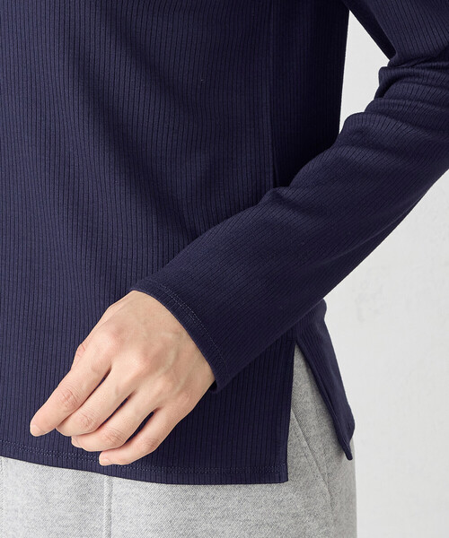 COMME CA ISM（コムサイズム）の「前後２ｗａｙ　リブロンＴ（Tシャツ/カットソー・レディース・ブラック/ネイビー/ライトグレー/ホワイト・MEDIUM/LARGE）」の20枚目の写真