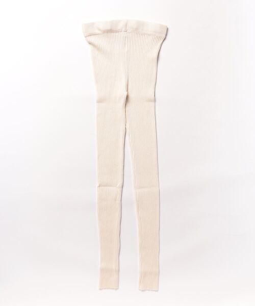 wee9s（ウィークス）の「super stretch rib leggings / スーパーストレッチリブレギンス（レギンス/スパッツ・レディース・ブラック/グレー/アイボリー・FREE）」の5枚目の写真