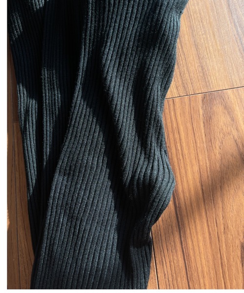 wee9s（ウィークス）の「super stretch rib leggings / スーパーストレッチリブレギンス（レギンス/スパッツ・レディース・ブラック/グレー/アイボリー・FREE）」の16枚目の写真