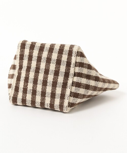 Ray BEAMS(レイビームス)の「Lilas Campbell × Ray BEAMS / 別注 配色 チェック トートバッグ(トートバッグ・レディース・ブラウン/ミント・ONE SIZE)」の8枚目の写真