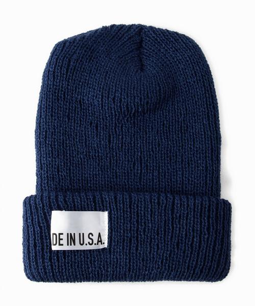 green label relaxing（グリーンレーベルリラクシング）の「GLR MADE IN USA ビーニー◆（ニットキャップ/ビーニー・メンズ・ロイヤルブルー/ネイビー/ベージュ/ワインレッド/ダークグリーン/ブラック/ダークグレー・フリー）」の6枚目の写真