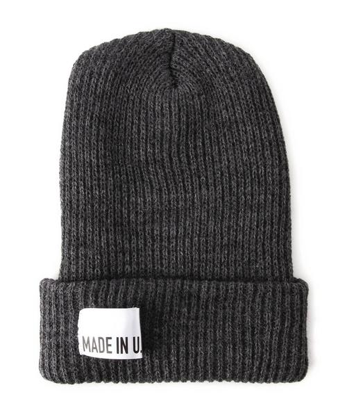 green label relaxing（グリーンレーベルリラクシング）の「GLR MADE IN USA ビーニー◆（ニットキャップ/ビーニー・メンズ・ロイヤルブルー/ネイビー/ベージュ/ワインレッド/ダークグリーン/ブラック/ダークグレー・フリー）」の3枚目の写真