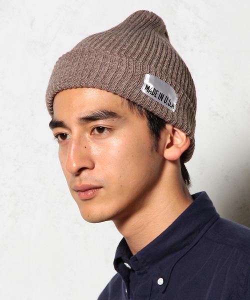 green label relaxing（グリーンレーベルリラクシング）の「GLR MADE IN USA ビーニー◆（ニットキャップ/ビーニー・メンズ・ロイヤルブルー/ネイビー/ベージュ/ワインレッド/ダークグリーン/ブラック/ダークグレー・フリー）」の11枚目の写真