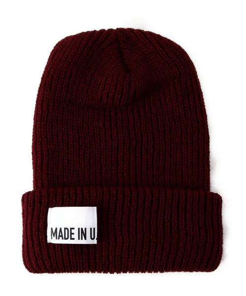 green label relaxing（グリーンレーベルリラクシング）の「GLR MADE IN USA ビーニー◆（ニットキャップ/ビーニー・メンズ・ロイヤルブルー/ネイビー/ベージュ/ワインレッド/ダークグリーン/ブラック/ダークグレー・フリー）」の12枚目の写真