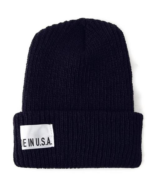 green label relaxing（グリーンレーベルリラクシング）の「GLR MADE IN USA ビーニー◆（ニットキャップ/ビーニー・メンズ・ロイヤルブルー/ネイビー/ベージュ/ワインレッド/ダークグリーン/ブラック/ダークグレー・フリー）」の14枚目の写真