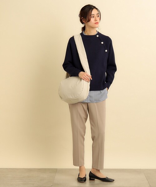 grove(グローブ)の「◆ドロストラウンドナイロンショルダー(ショルダーバッグ・レディース・ブラック/ライトグレー/アイボリー/ダークグレー・00)」の6枚目の写真