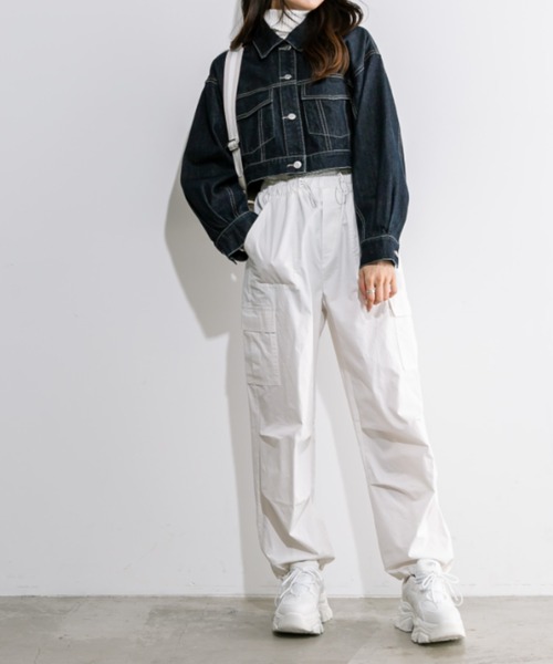 OLIVE des OLIVE（オリーブデオリーブ）の「クロップド丈Gジャン 