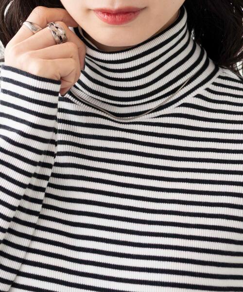 WEGO(ウィゴー)の「WEGO/リブボーダーロンT(Tシャツ/カットソー・レディース・その他1・FREE)」の3枚目の写真