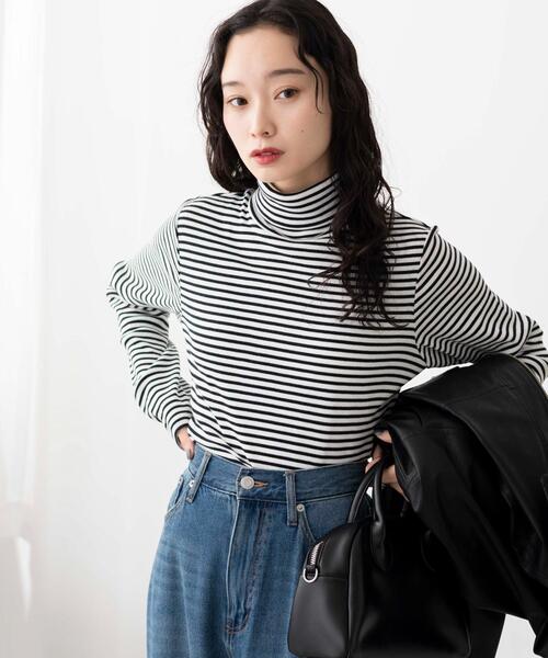 WEGO(ウィゴー)の「WEGO/リブボーダーロンT(Tシャツ/カットソー・レディース・その他1・FREE)」の5枚目の写真