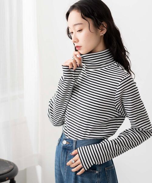 WEGO(ウィゴー)の「WEGO/リブボーダーロンT(Tシャツ/カットソー・レディース・その他1・FREE)」の6枚目の写真