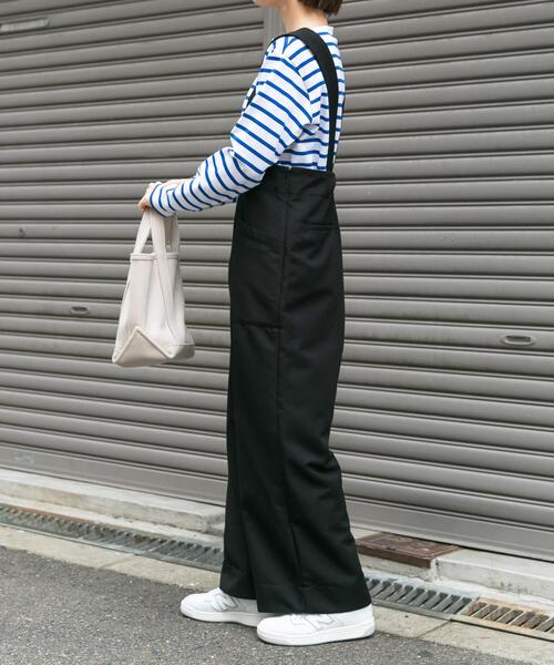 FORK&SPOON（フォークアンドスプーン）の「FORK&SPOON　TRサスペンダーパンツ（その他パンツ・レディース・ブラック/グリーン系その他・2/1）」の3枚目の写真