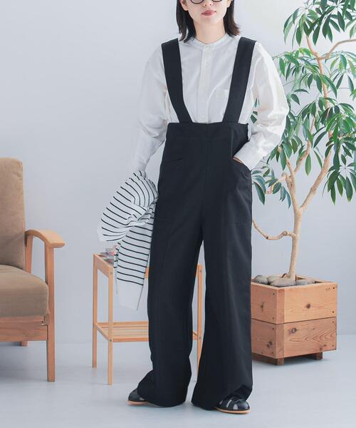 FORK&SPOON（フォークアンドスプーン）の「FORK&SPOON　TRサスペンダーパンツ（その他パンツ・レディース・ブラック/グリーン系その他・2/1）」の5枚目の写真