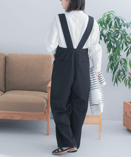 FORK&SPOON（フォークアンドスプーン）の「FORK&SPOON　TRサスペンダーパンツ（その他パンツ・レディース・ブラック/グリーン系その他・2/1）」の6枚目の写真