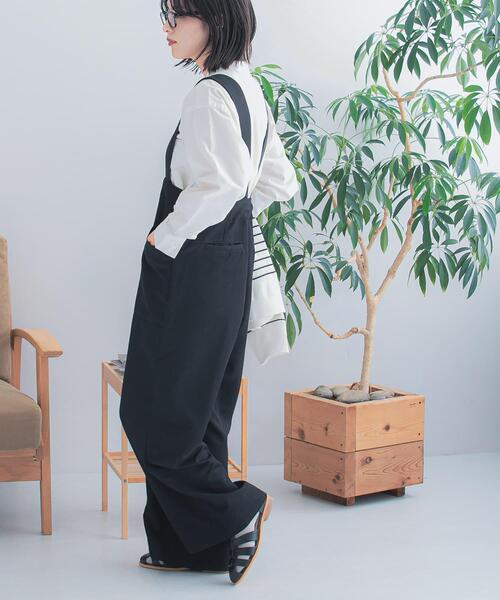 FORK&SPOON（フォークアンドスプーン）の「FORK&SPOON　TRサスペンダーパンツ（その他パンツ・レディース・ブラック/グリーン系その他・2/1）」の8枚目の写真