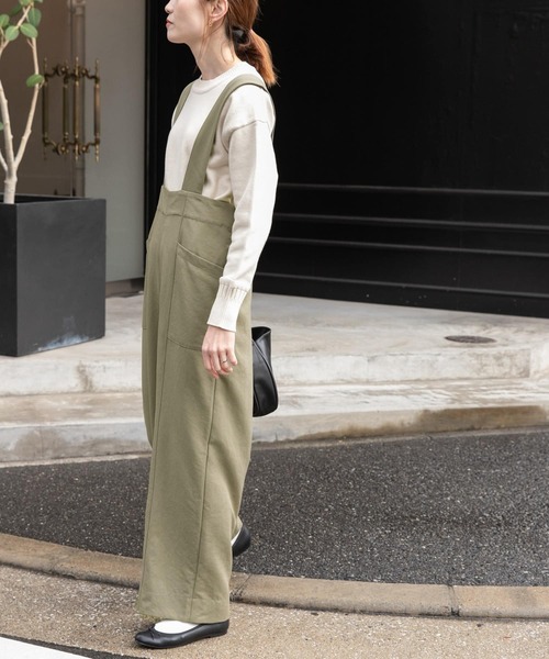 FORK&SPOON(フォークアンドスプーン)の「FORK&SPOON TRサスペンダーパンツ(その他パンツ・レディース・ブラック/グリーン系その他・2/1)」の4枚目の写真