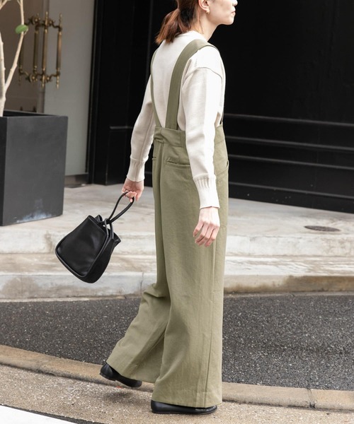 FORK&SPOON(フォークアンドスプーン)の「FORK&SPOON TRサスペンダーパンツ(その他パンツ・レディース・ブラック/グリーン系その他・2/1)」の6枚目の写真