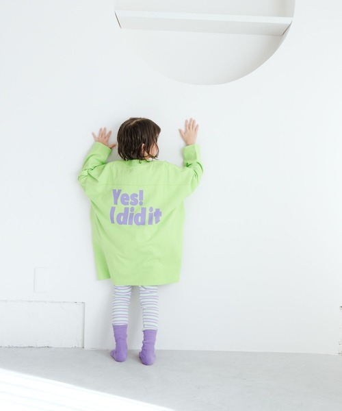 LOWRYS FARM（ローリーズファーム）の「ＵＳＡロゴプリントＢＩＧワンピース　995536（ワンピース・キッズ・ネイビー/グレー/ブルー/グリーン・110cm/120cm/130cm/140cm/150cm）」の3枚目の写真