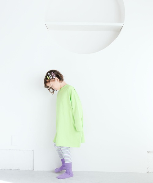 LOWRYS FARM（ローリーズファーム）の「ＵＳＡロゴプリントＢＩＧワンピース　995536（ワンピース・キッズ・ネイビー/グレー/ブルー/グリーン・110cm/120cm/130cm/140cm/150cm）」の8枚目の写真