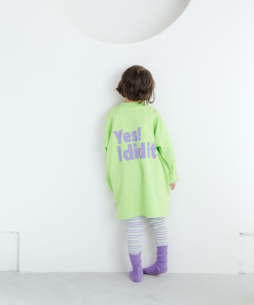 LOWRYS FARM（ローリーズファーム）の「ＵＳＡロゴプリントＢＩＧワンピース　995536（ワンピース・キッズ・ネイビー/グレー/ブルー/グリーン・110cm/120cm/130cm/140cm/150cm）」の9枚目の写真