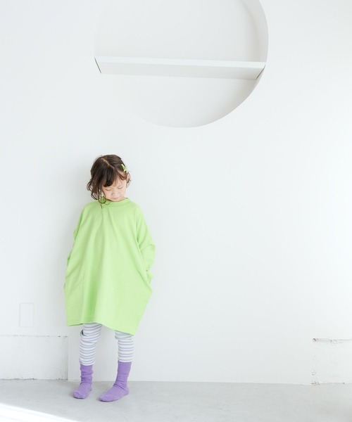 LOWRYS FARM（ローリーズファーム）の「ＵＳＡロゴプリントＢＩＧワンピース　995536（ワンピース・キッズ・ネイビー/グレー/ブルー/グリーン・110cm/120cm/130cm/140cm/150cm）」の10枚目の写真