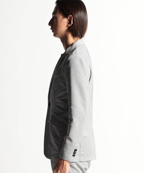 HIDEAWAYS NICOLE（ハイダウェイニコル）の「マーブルカラミジャケット（テーラードジャケット・メンズ・チャコールグレー/ネイビー/サックスブルー/トップグレー・MEDIUM/LARGE/X-LARGE）」の10枚目の写真