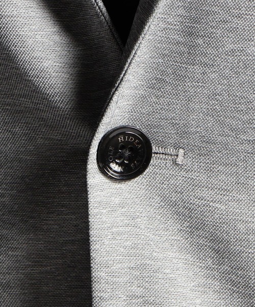 HIDEAWAYS NICOLE（ハイダウェイニコル）の「マーブルカラミジャケット（テーラードジャケット・メンズ・チャコールグレー/ネイビー/サックスブルー/トップグレー・MEDIUM/LARGE/X-LARGE）」の17枚目の写真