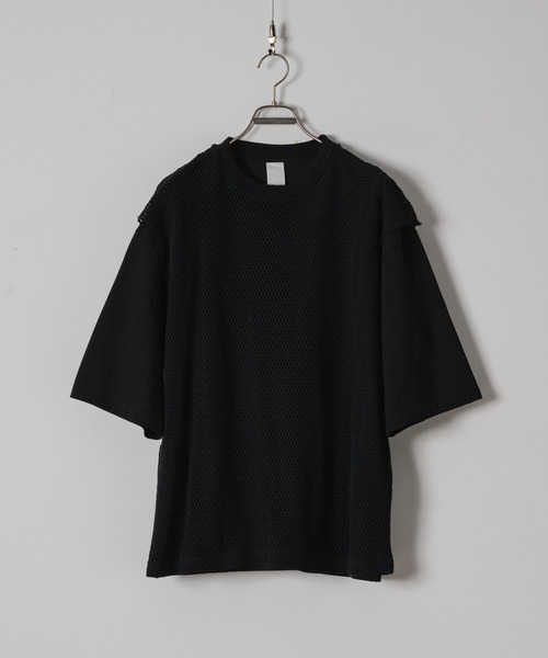 Lace layered T-shirts/レースレイヤードTシャツ（シャツ