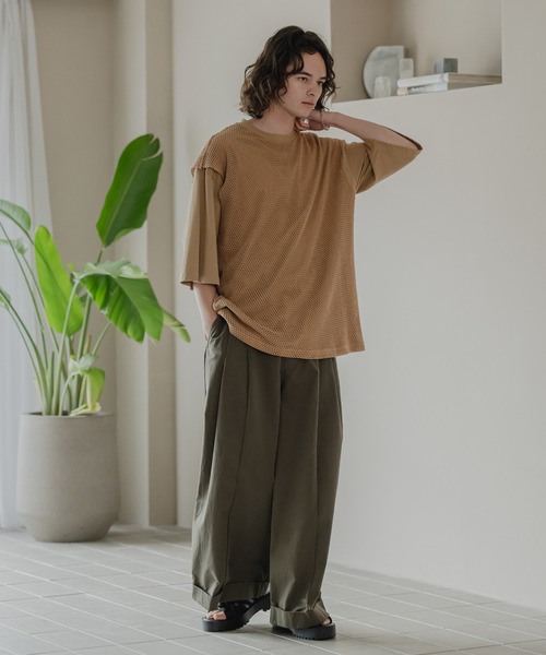 CASPER JOHN（キャスパージョン）の「Lace layered T-shirts