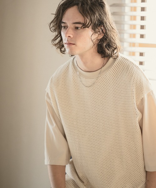 CASPER JOHN（キャスパージョン）の「Lace layered T-shirts