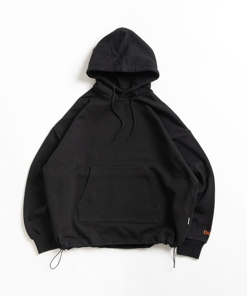 WETTEMPT（ウィテンプト）の「HEAVY WEIGHT DRAW CORD PARKA / ヘビーウェイトドローコードパーカー（パーカー・メンズ・グレー/ブラック・SMALL/MEDIUM/LARGE）」の2枚目の写真