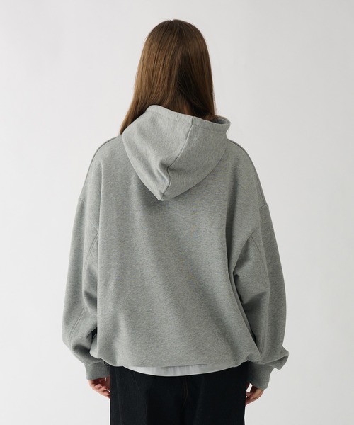 WETTEMPT（ウィテンプト）の「HEAVY WEIGHT DRAW CORD PARKA / ヘビーウェイトドローコードパーカー（パーカー・メンズ・グレー/ブラック・SMALL/MEDIUM/LARGE）」の7枚目の写真