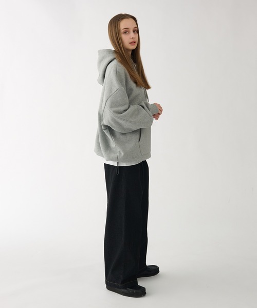 WETTEMPT（ウィテンプト）の「HEAVY WEIGHT DRAW CORD PARKA / ヘビーウェイトドローコードパーカー（パーカー・メンズ・グレー/ブラック・SMALL/MEDIUM/LARGE）」の10枚目の写真