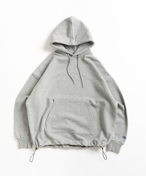 WETTEMPT（ウィテンプト）の「HEAVY WEIGHT DRAW CORD PARKA / ヘビーウェイトドローコードパーカー（パーカー・メンズ・グレー/ブラック・SMALL/MEDIUM/LARGE）」の3枚目の写真