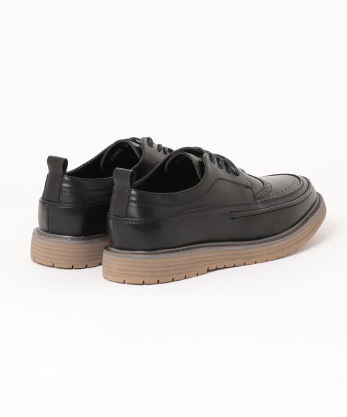 shoes365(シューズスリーシックスファイヴ)の「【shoes365】ウィングチップ ゴムソール皮靴(ドレスシューズ・メンズ・ブラック・24.5cm/25.0cm/25.5cm/26.5cm/27.0cm)」の2枚目の写真