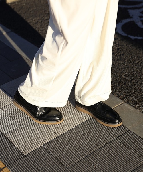 shoes365(シューズスリーシックスファイヴ)の「【shoes365】ウィングチップ ゴムソール皮靴(ドレスシューズ・メンズ・ブラック・24.5cm/25.0cm/25.5cm/26.5cm/27.0cm)」の6枚目の写真