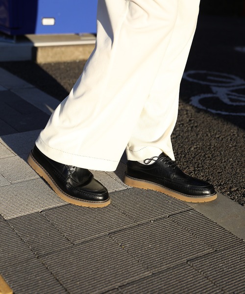 shoes365(シューズスリーシックスファイヴ)の「【shoes365】ウィングチップ ゴムソール皮靴(ドレスシューズ・メンズ・ブラック・24.5cm/25.0cm/25.5cm/26.5cm/27.0cm)」の9枚目の写真