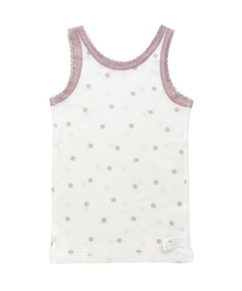 apres les cours（アプレレクール）の「GIRLSリブレースタンクトップ（タンクトップ・キッズ・ブルー/アイボリー/チャコール/ピンク・110/130/120/90/100/80）」の8枚目の写真