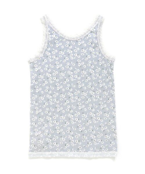 apres les cours（アプレレクール）の「GIRLSリブレースタンクトップ（タンクトップ・キッズ・ブルー/アイボリー/チャコール/ピンク・110/130/120/90/100/80）」の13枚目の写真